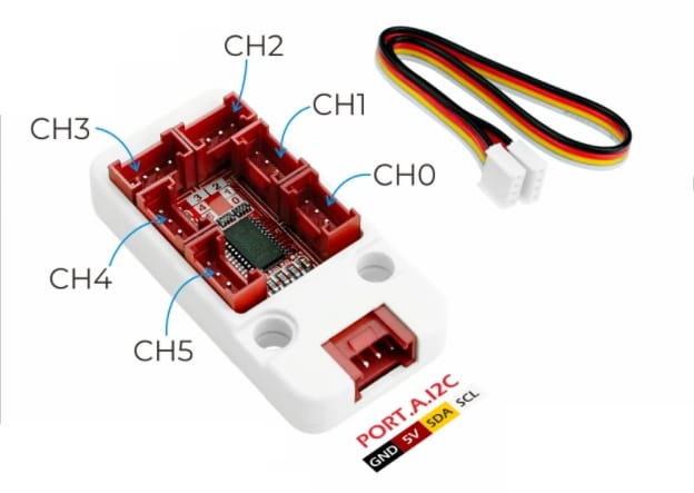M5Stack I2C Hub 1 to 6 Expansion Unit M5Stack I2C Hub 1 to 6 Expansion Unit
